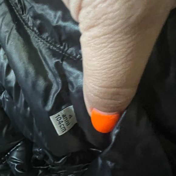 Monclair girls size 4 fox-trim down coat - Picture 6 of 6